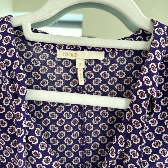 Maje floral dress purple - Picture 4 of 4